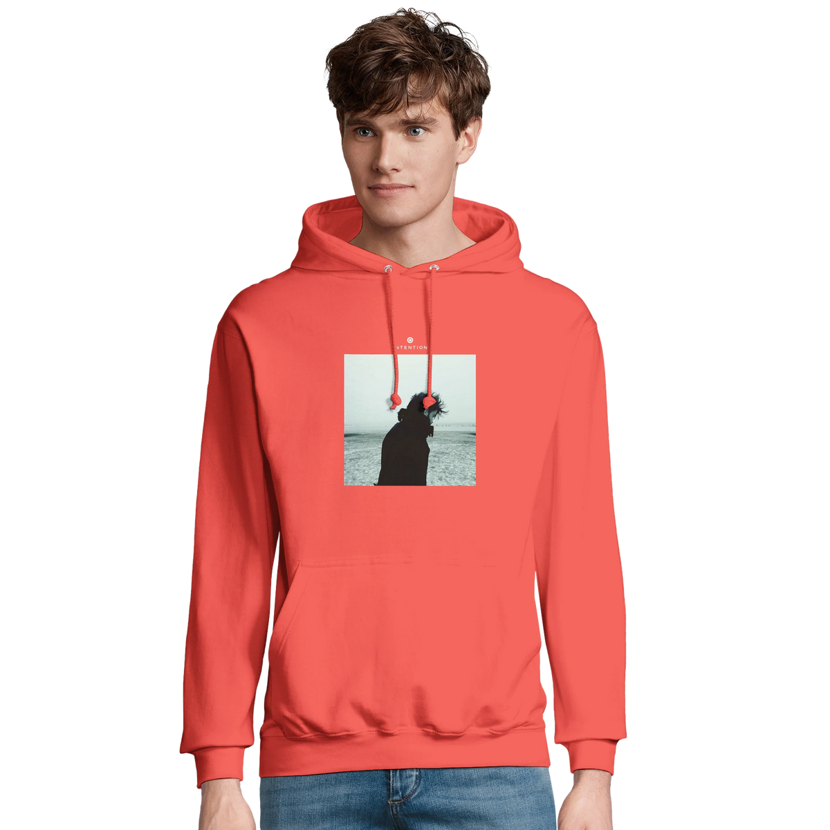 Strength - "Misty Mind" Hoodie pop orange 3