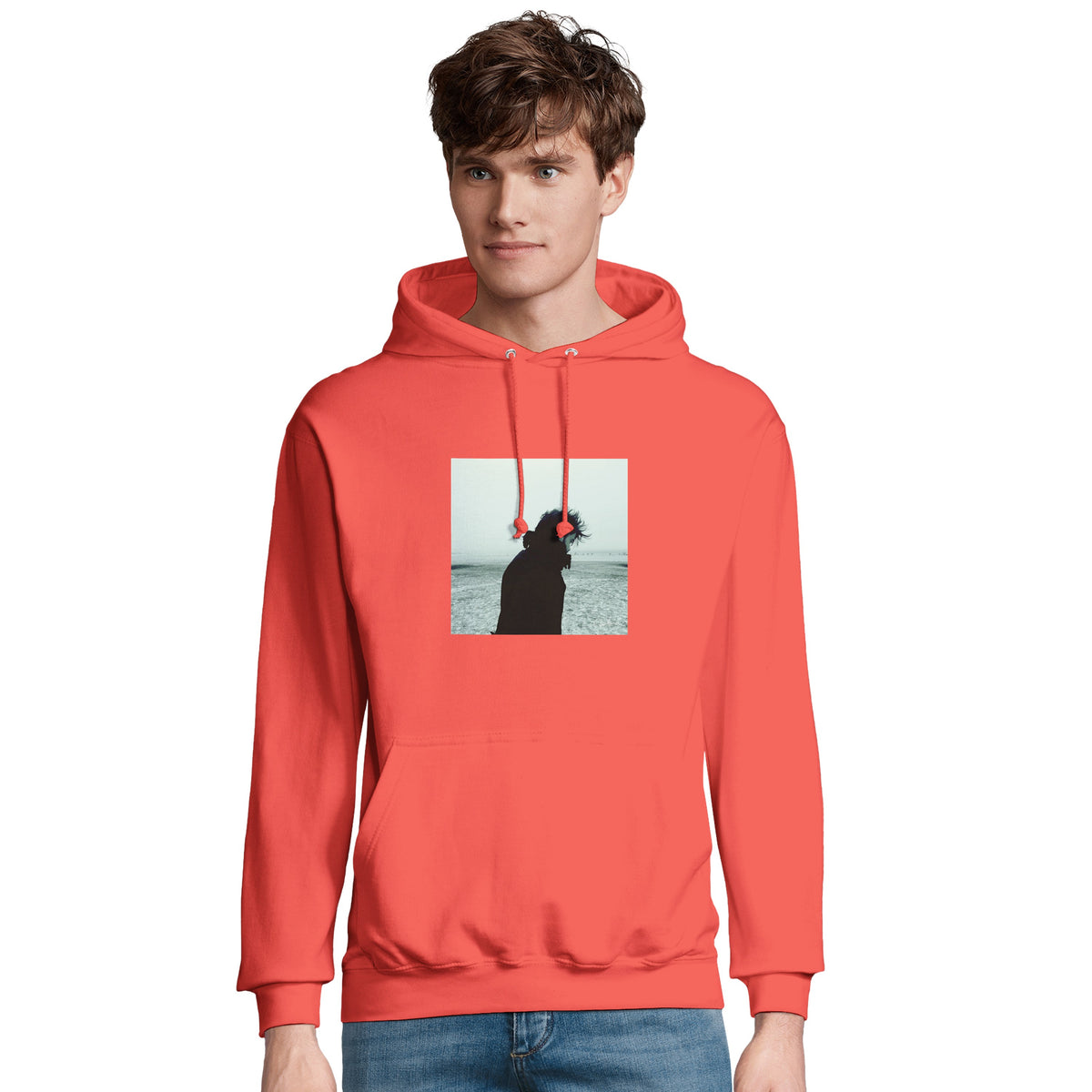 Strength - "Misty Mind" Hoodie pop orange 4