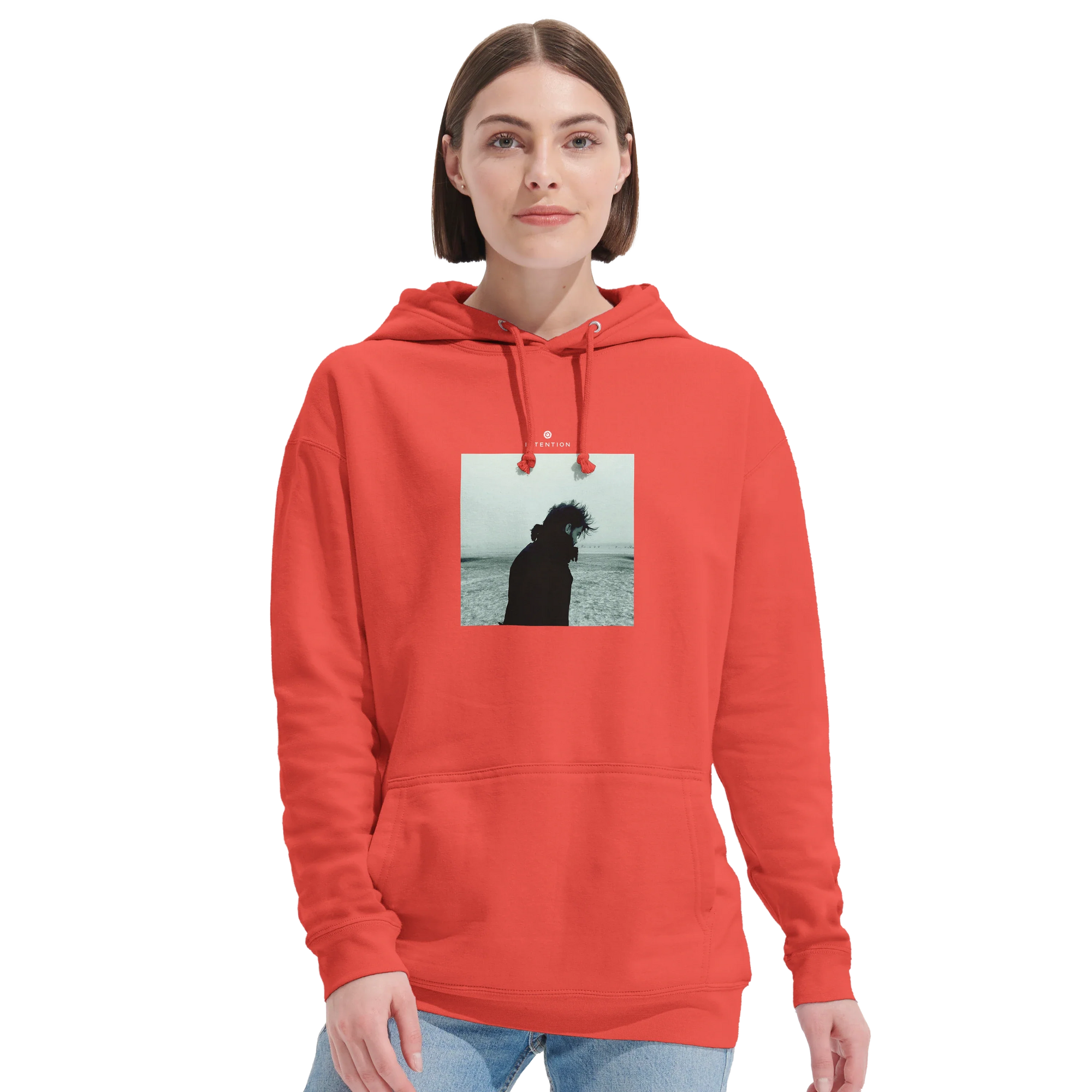 Strength - "Misty Mind" Hoodie pop orange 5