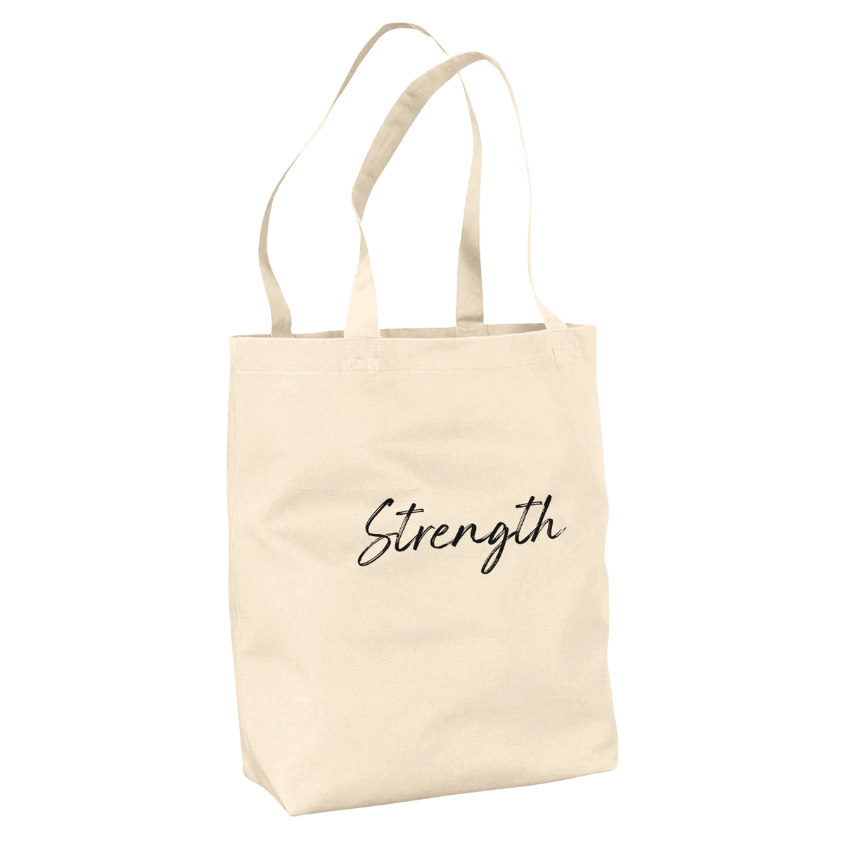 Strength - "Misty Mind" Tote Bag Natural 3