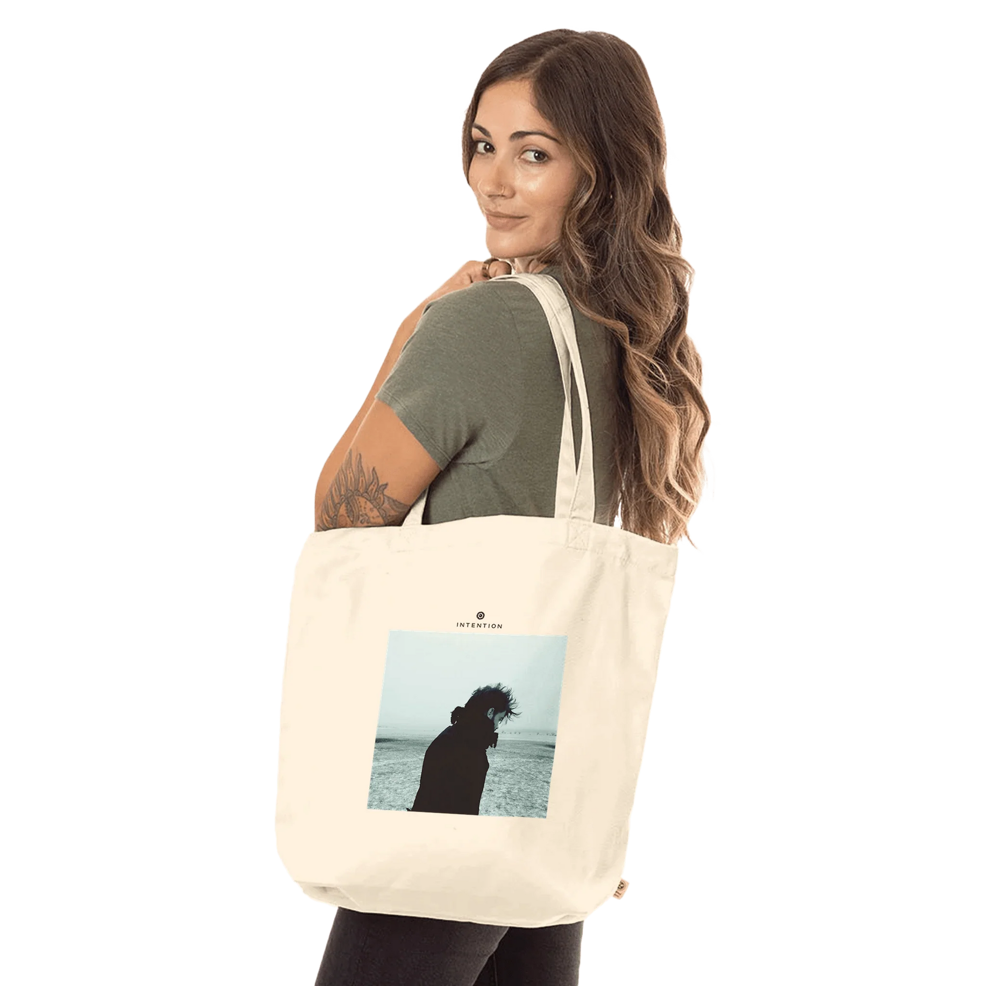 Strength - "Misty Mind" Tote Bag Natural 4