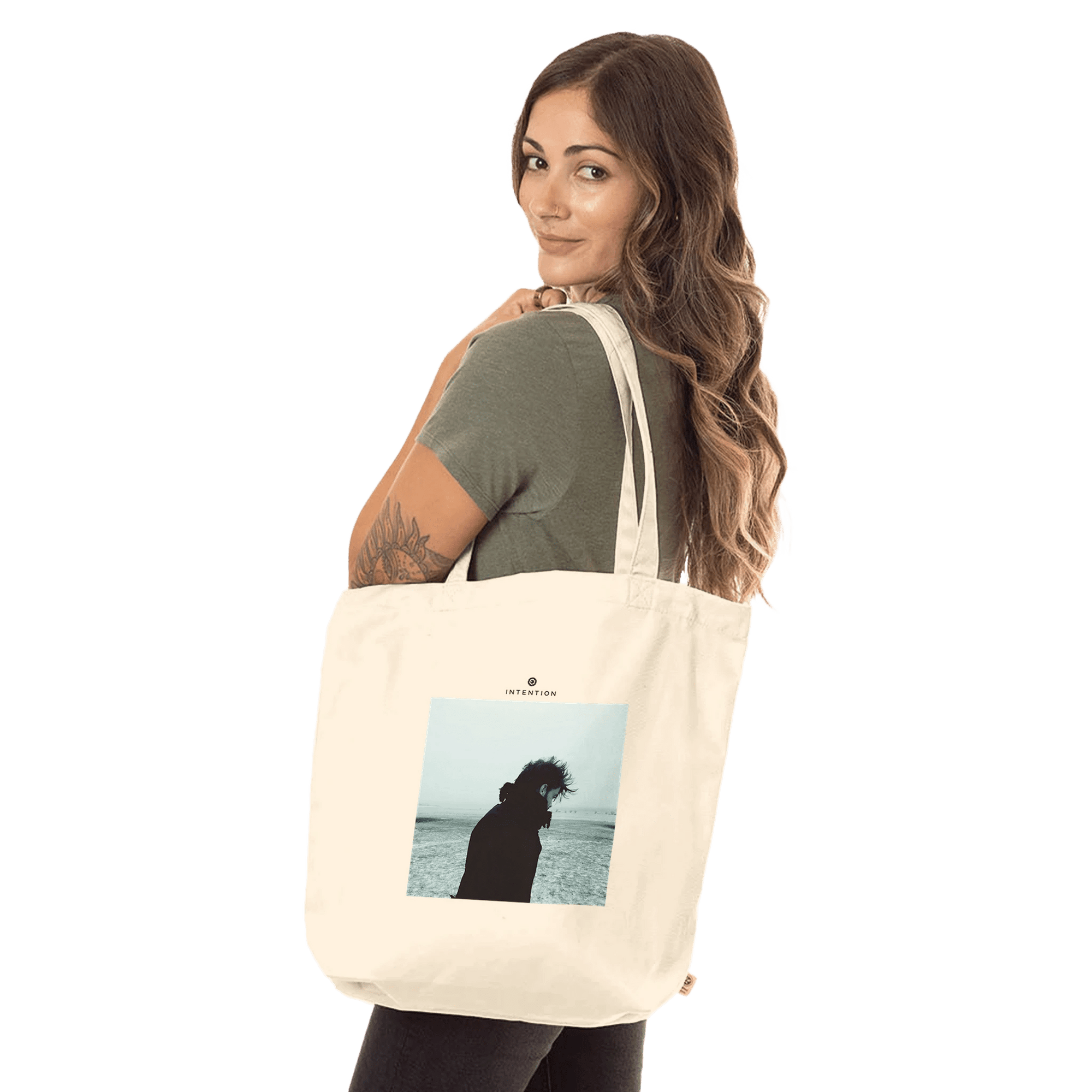 Strength - "Misty Mind" Tote Bag Natural 4