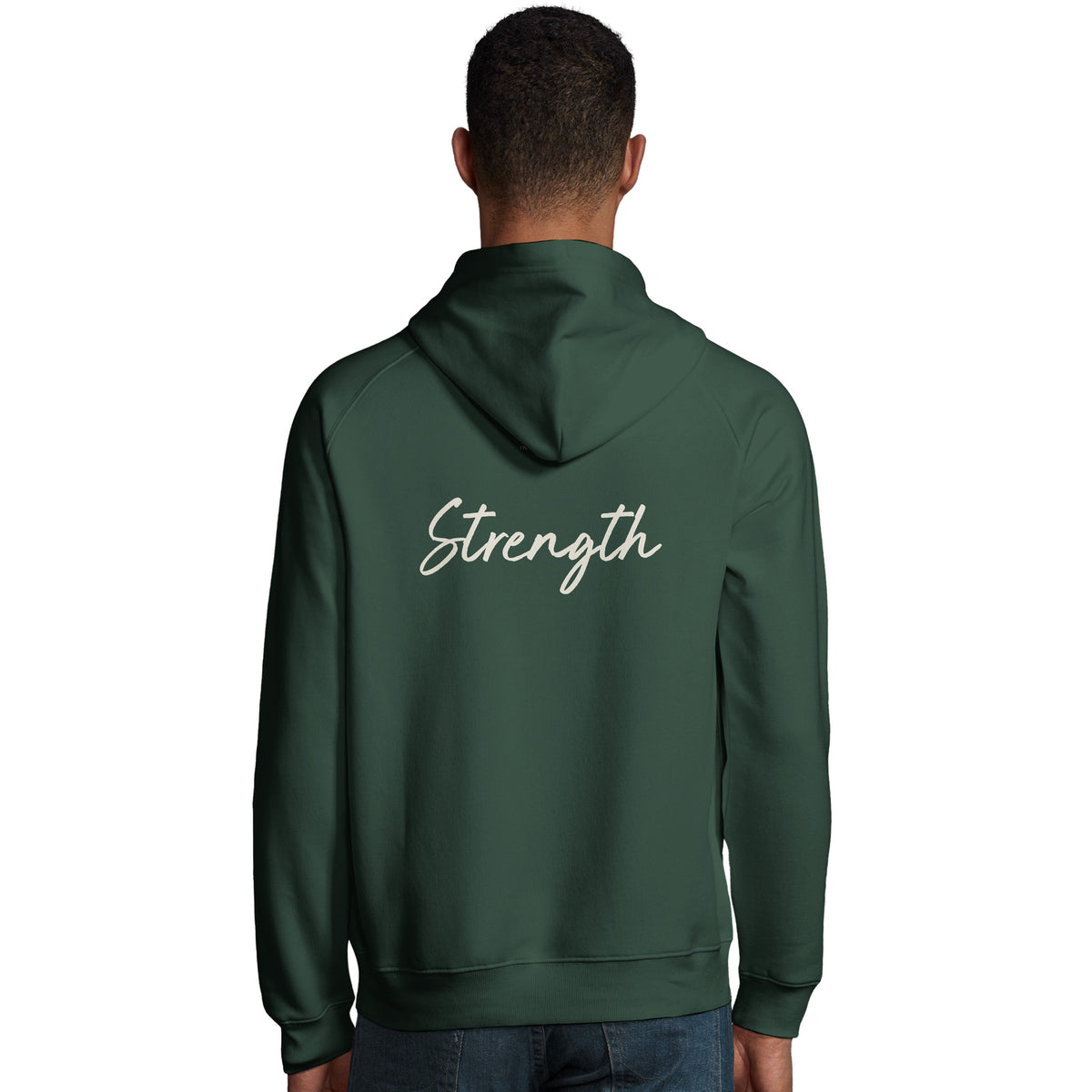 Strength - "Misty Mind" Hoodie Bottle Green 4