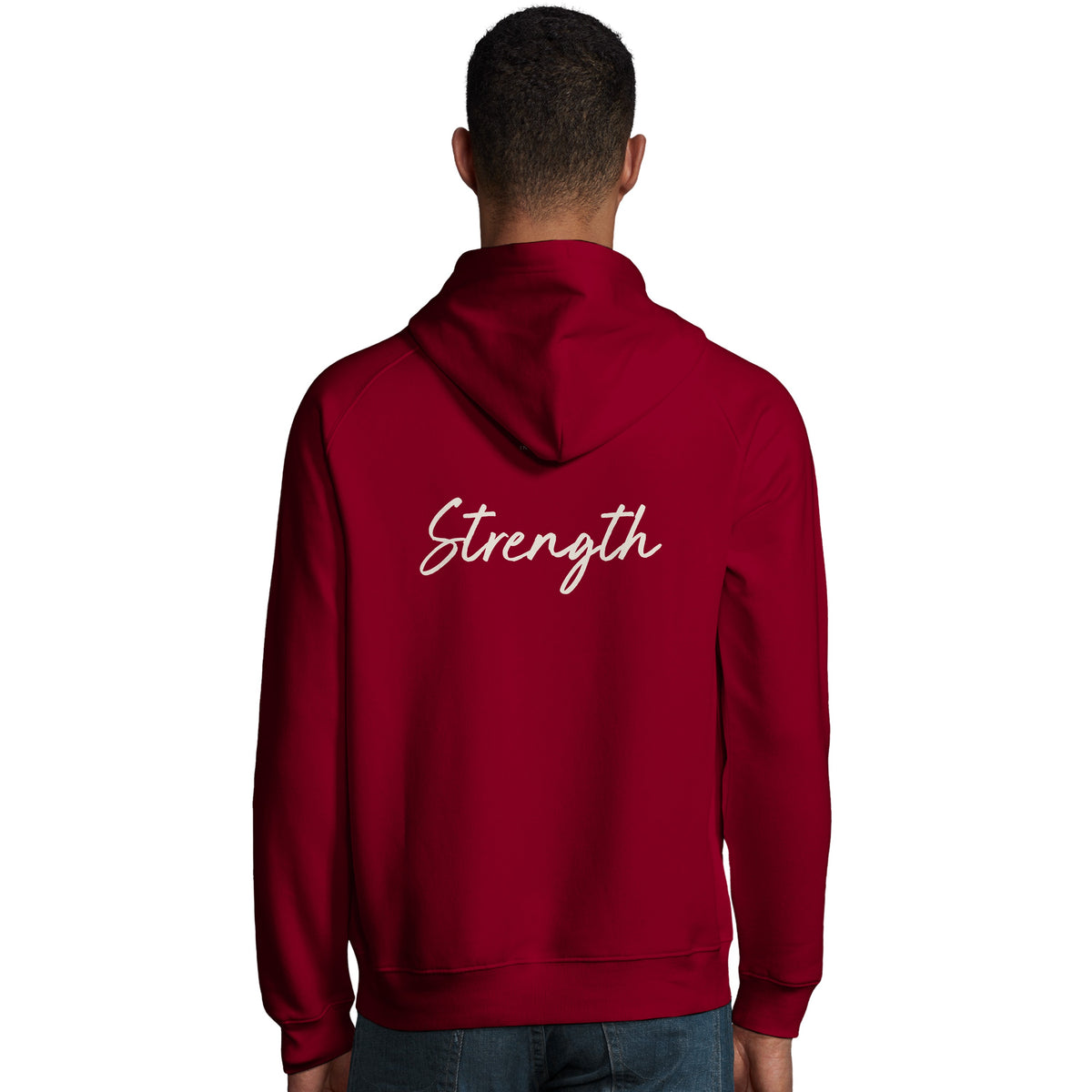 Strength - "Misty Mind" Hoodie Burgundy 4