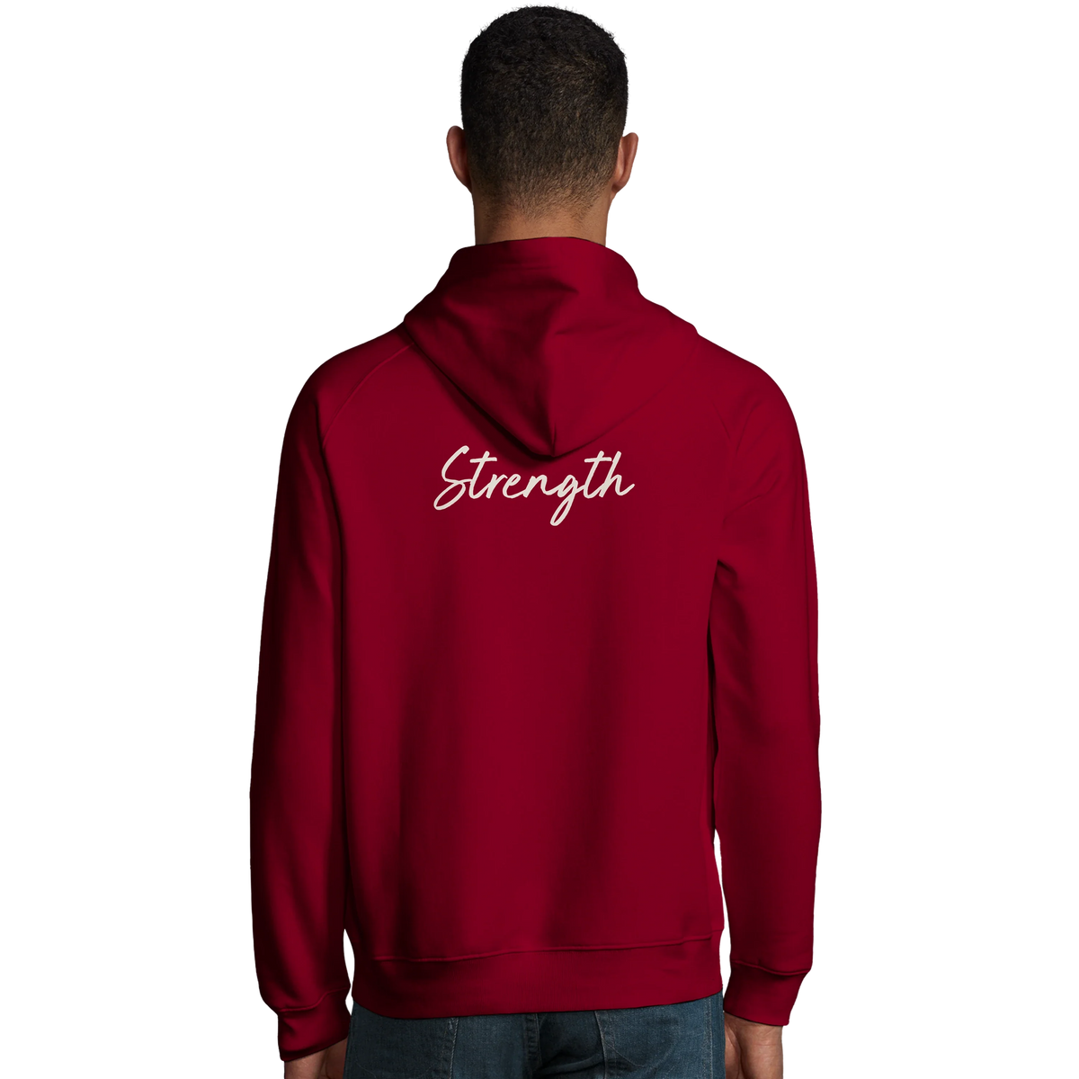 Strength - "Misty Mind" Hoodie Burgundy 4