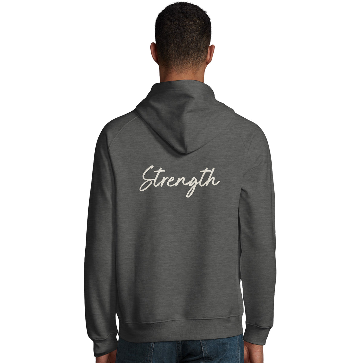 Strength - "Misty Mind" Hoodie Grey Melange 4