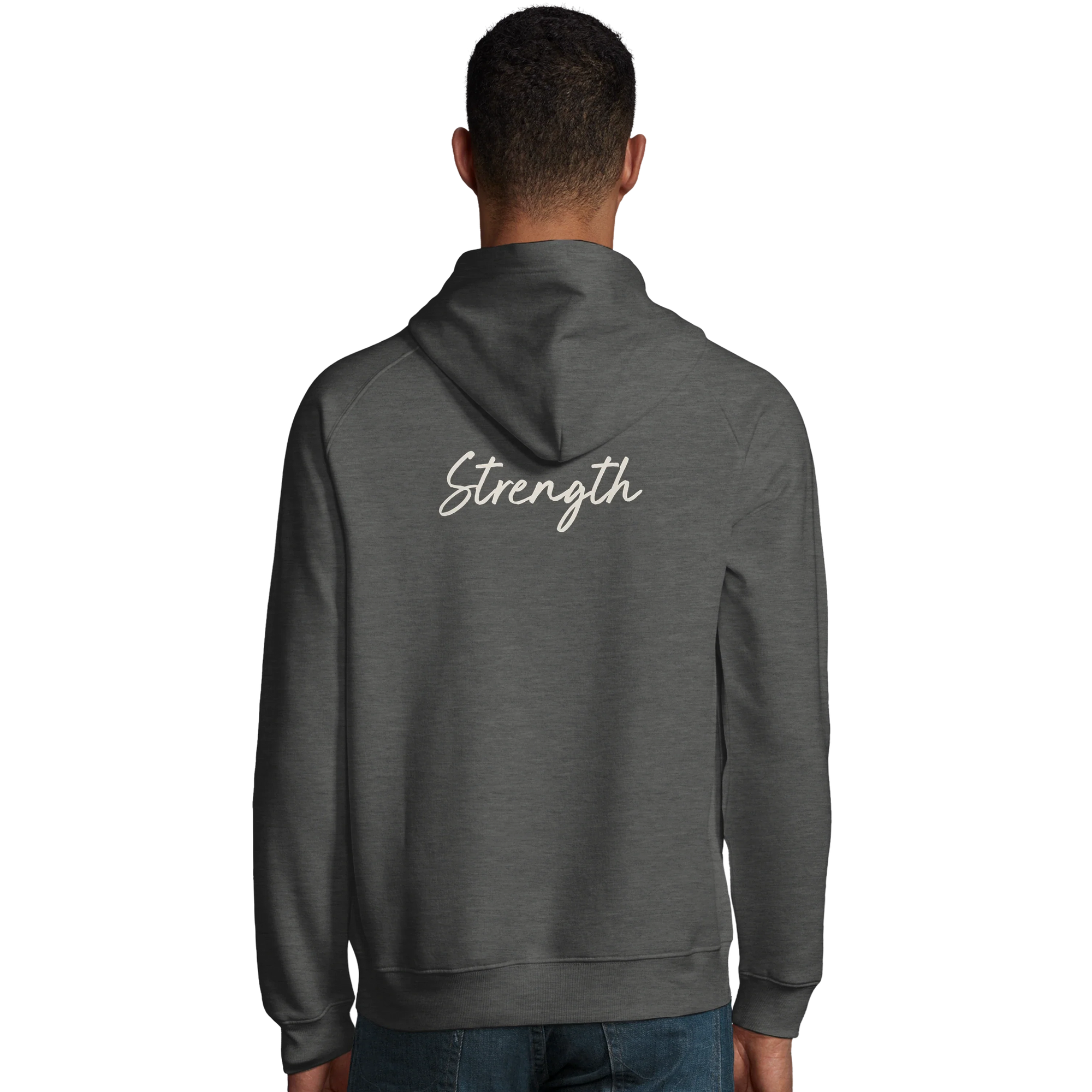Strength - "Misty Mind" Hoodie Grey Melange 4