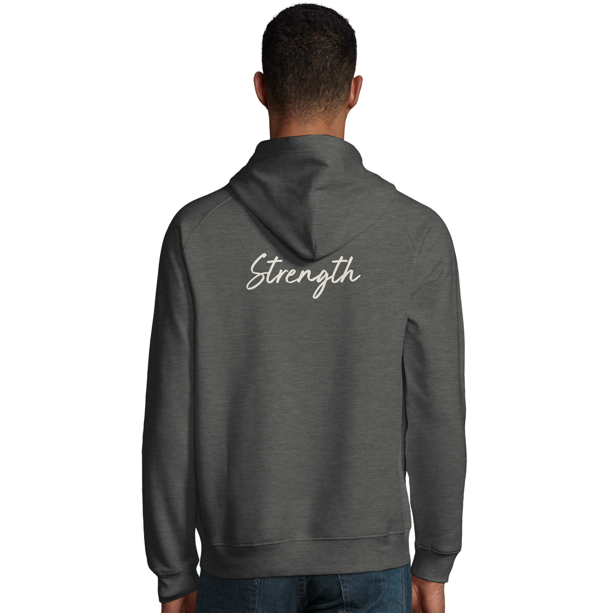 Strength - "Misty Mind" Hoodie Grey Melange 4