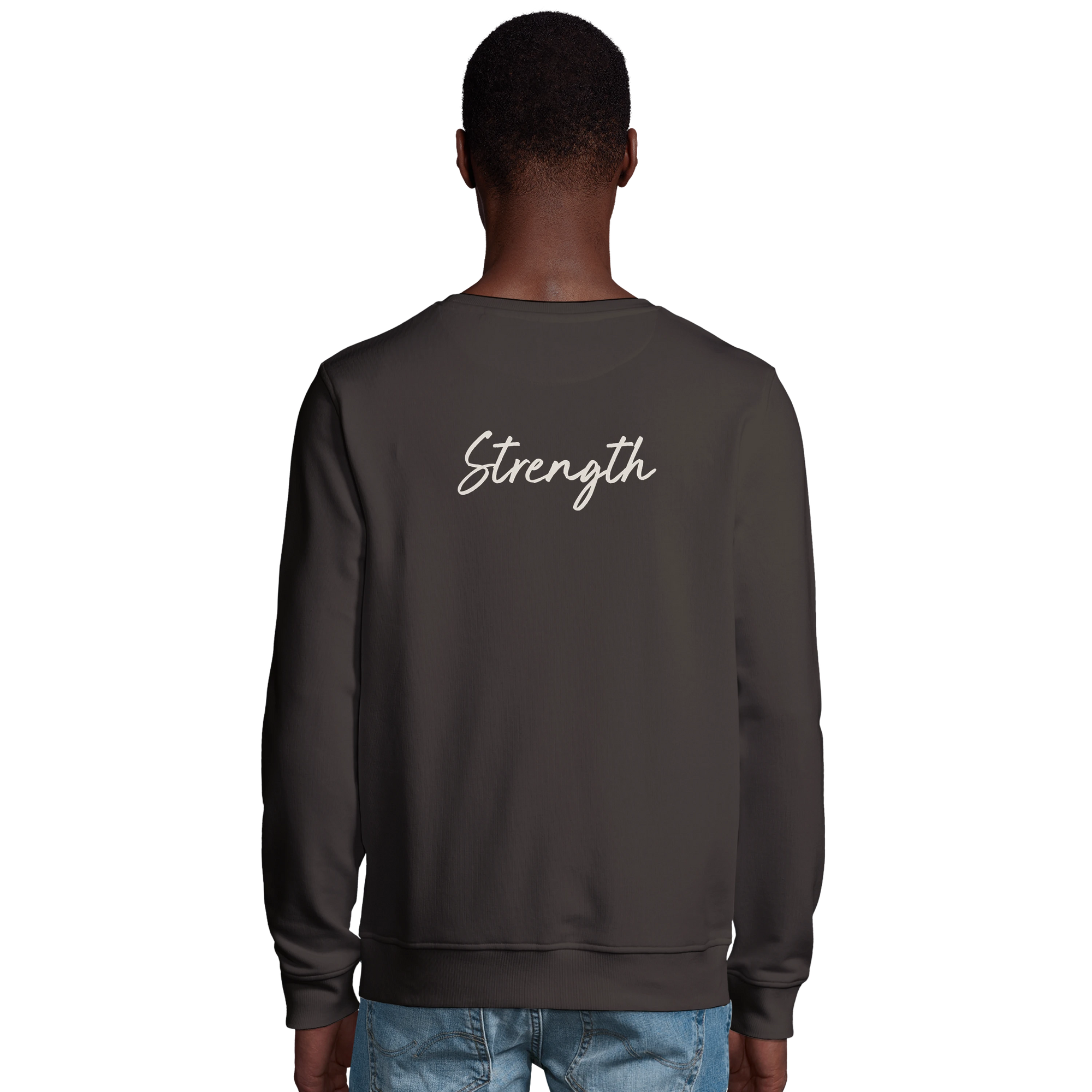 Strength - "Misty Mind" Sweatshirt deep charcoal grey 4