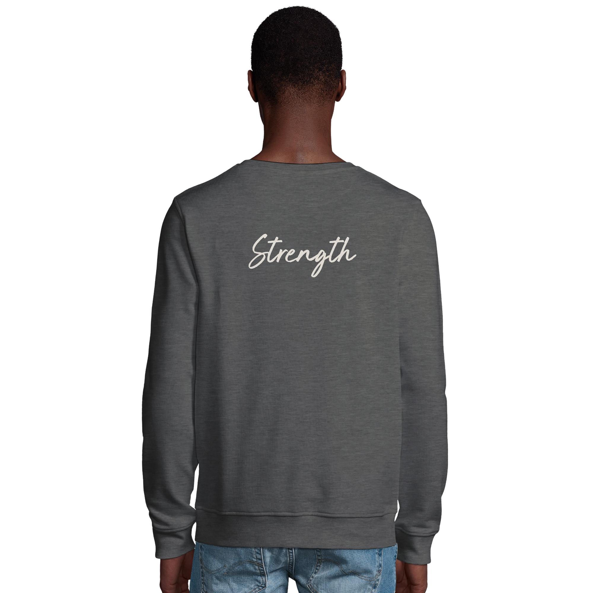 Strength - "Misty Mind" Sweatshirt Grey Melange 4