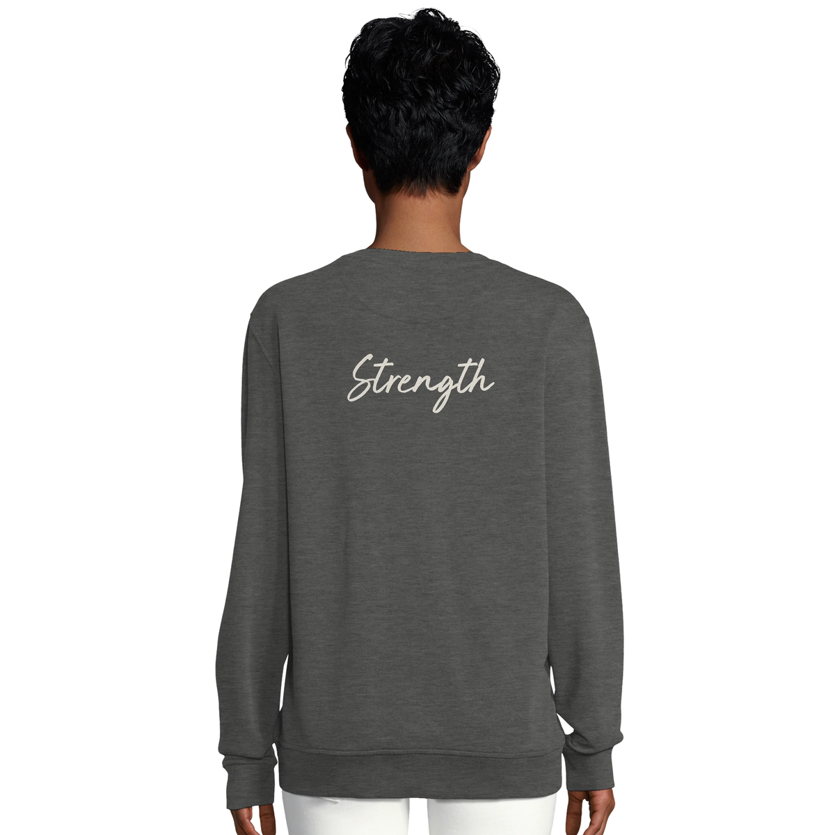 Strength - "Misty Mind" Sweatshirt Grey Melange 6