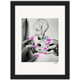 Synch'd Hands Framed print 13x18 cm / 5x7″ Black frame 71