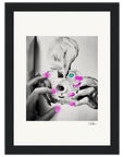 Synch'd Hands Framed print 13x18 cm / 5x7″ Black frame 71
