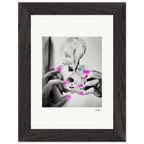 Synch'd Hands Framed print 13x18 cm / 5x7″ Black frame 66