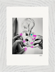 Synch'd Hands Framed print 13x18 cm / 5x7″ White frame 23