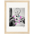 Synch'd Hands Framed print 13x18 cm / 5x7″ Wood frame 26