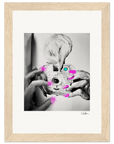 Synch'd Hands Framed print 13x18 cm / 5x7″ Wood frame 26