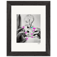 Synch'd Hands Framed print 15x20 cm / 6x8″ Black frame 57