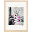 Synch'd Hands Framed print 15x20 cm / 6x8″ Wood frame 24