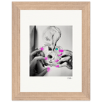 Synch'd Hands Framed print 15x20 cm / 6x8″ Wood frame 43