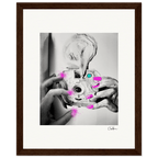 Synch'd Hands Framed print 20x25 cm / 8x10″ Dark wood frame 54