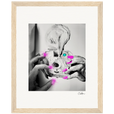 Synch'd Hands Framed print 20x25 cm / 8x10″ Wood frame 34
