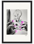 Synch'd Hands Framed print 21x29.7 cm / 8x12" Black frame 76