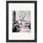 Synch'd Hands Framed print 21x29.7 cm / 8x12" Black frame 53