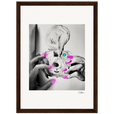 Synch'd Hands Framed print 21x29.7 cm / 8x12" Dark wood frame 46