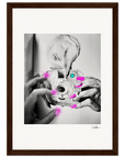 Synch'd Hands Framed print 21x29.7 cm / 8x12" Dark wood frame 46