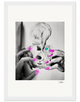 Synch'd Hands Framed print 21x29.7 cm / 8x12" White frame 9