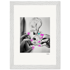 Synch'd Hands Framed print 21x29.7 cm / 8x12" White frame 20
