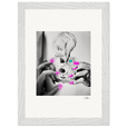 Synch'd Hands Framed print 21x29.7 cm / 8x12" White frame 20