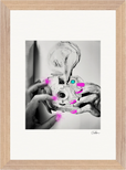 Synch'd Hands Framed print 21x29.7 cm / 8x12" Wood frame 30