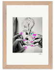 Synch'd Hands Framed print 21x29.7 cm / 8x12" Wood frame 30
