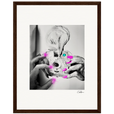 Synch'd Hands Framed print 27x35 cm / 11x14″ Dark wood frame 55