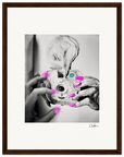 Synch'd Hands Framed print 27x35 cm / 11x14″ Dark wood frame 55