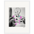 Synch'd Hands Framed print 27x35 cm / 11x14″ White frame 17