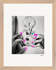 Synch'd Hands Framed print 27x35 cm / 11x14″ Wood frame 46