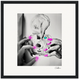 Synch'd Hands Framed print 30x30 cm / 12x12″ Black frame 69