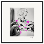 Synch'd Hands Framed print 30x30 cm / 12x12″ Black frame 69