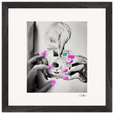 Synch'd Hands Framed print 30x30 cm / 12x12″ Black frame 55
