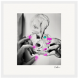 Synch'd Hands Framed print 30x30 cm / 12x12″ White frame 8