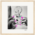 Synch'd Hands Framed print 30x30 cm / 12x12″ Wood frame 31