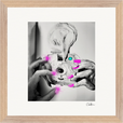 Synch'd Hands Framed print 30x30 cm / 12x12″ Wood frame 38