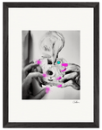 Synch'd Hands Framed print 30x40 cm / 12x16″ Black frame 50