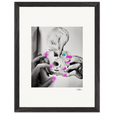 Synch'd Hands Framed print 30x40 cm / 12x16″ Black frame 50