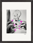 Synch'd Hands Framed print 30x40 cm / 12x16″ Black frame 50