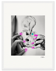 Synch'd Hands Framed print 30x40 cm / 12x16″ White frame 16