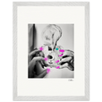 Synch'd Hands Framed print 30x40 cm / 12x16″ White frame 25